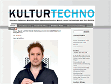 Tablet Screenshot of kulturtechno.de